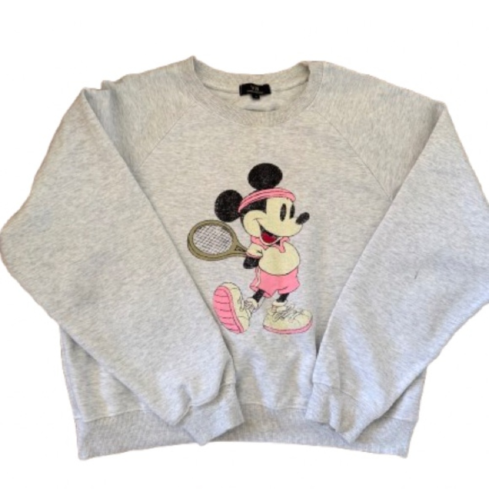 Gray Tennis Mickey Mouse Sweatshirt